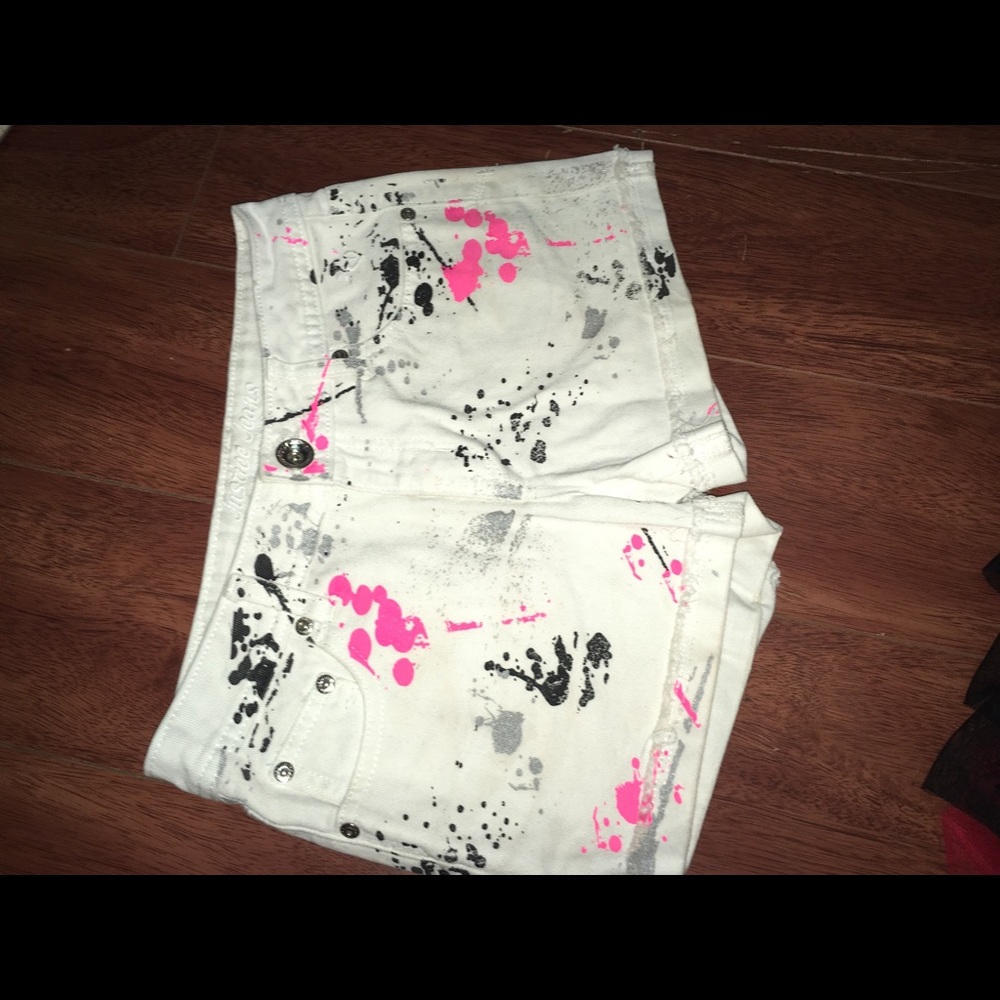Justice || splattered shorts